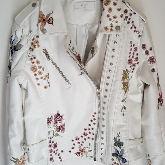 white embroidered jacket